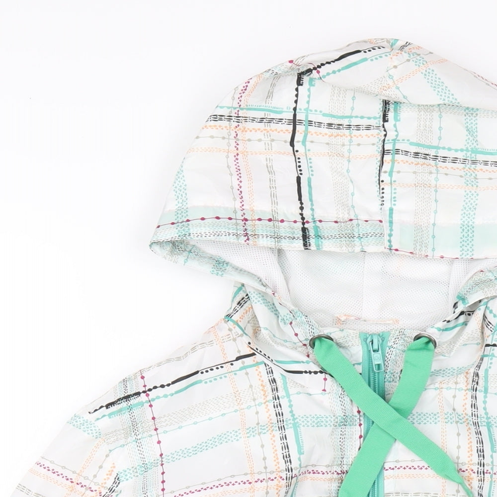 Billabong Womens Multicoloured Geometric Windbreaker Coat Size S Zip