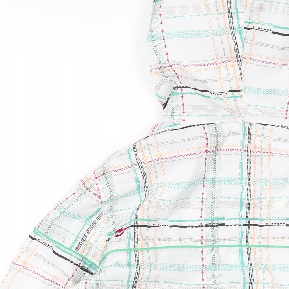Billabong Womens Multicoloured Geometric Windbreaker Coat Size S Zip