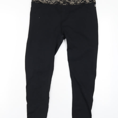 Fabletics Womens Black Polyester Carrot Leggings Size L L27 in