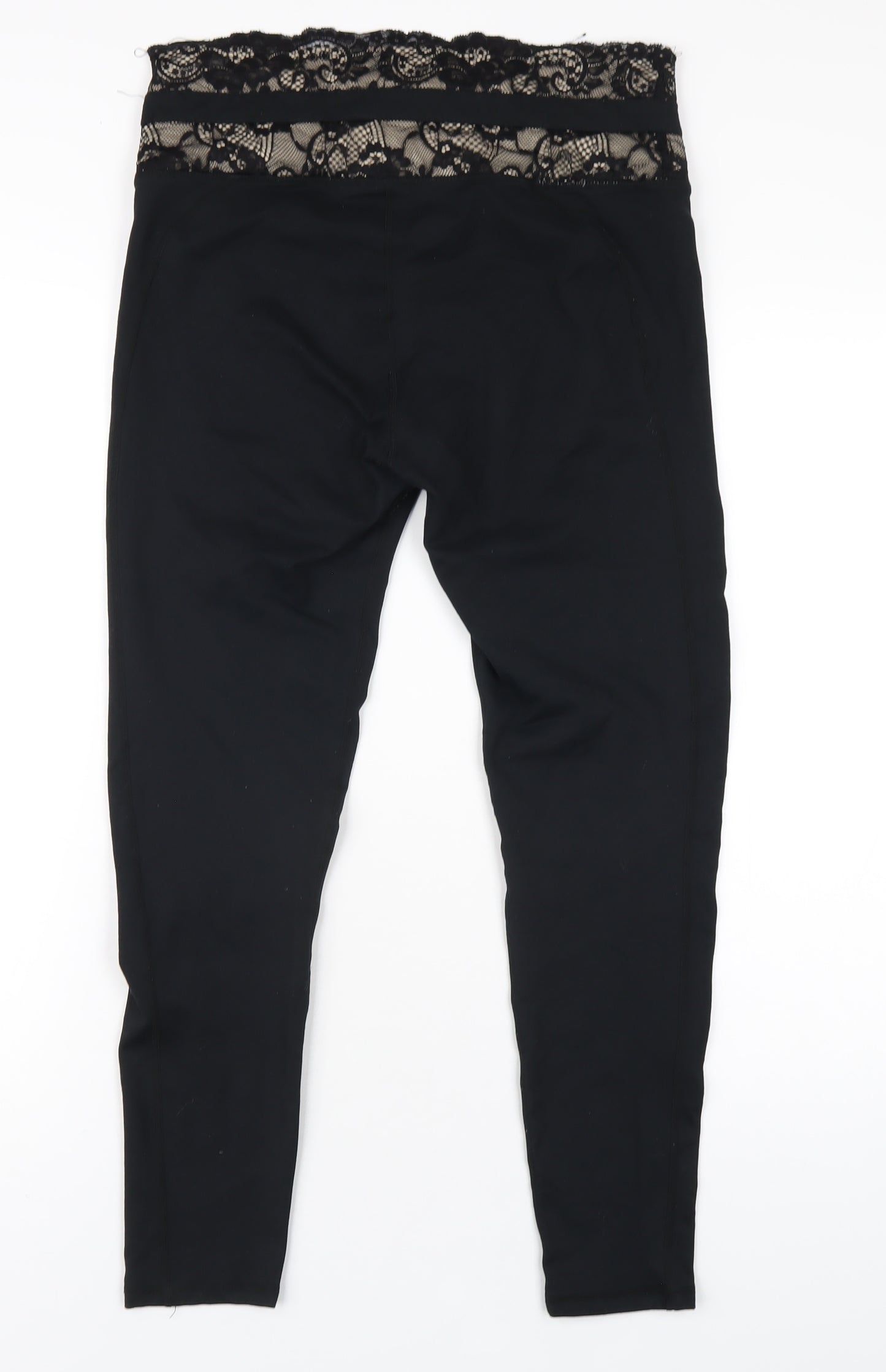 Fabletics Womens Black Polyester Carrot Leggings Size L L27 in