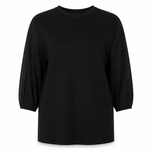 ASOS Womens Black Cotton T-Shirt Dress Size 12 Round Neck Pullover
