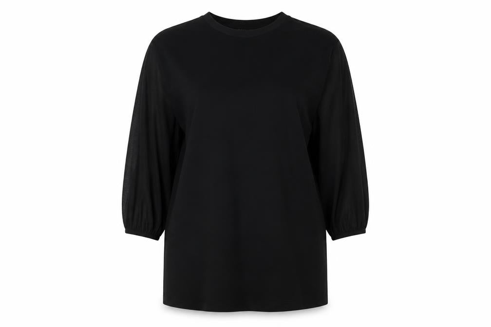 ASOS Womens Black Cotton T-Shirt Dress Size 12 Round Neck Pullover
