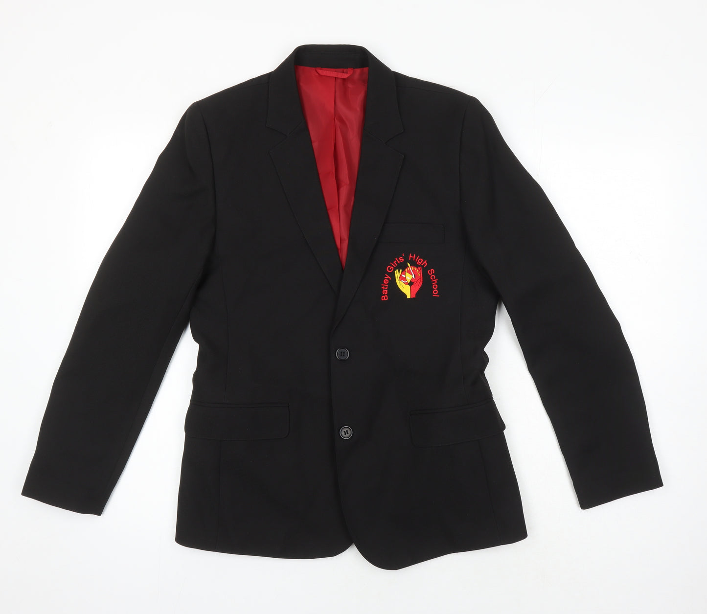 Winterbottoms Girls Black Jacket Blazer Size 12-13 Years - Batley Girls High School