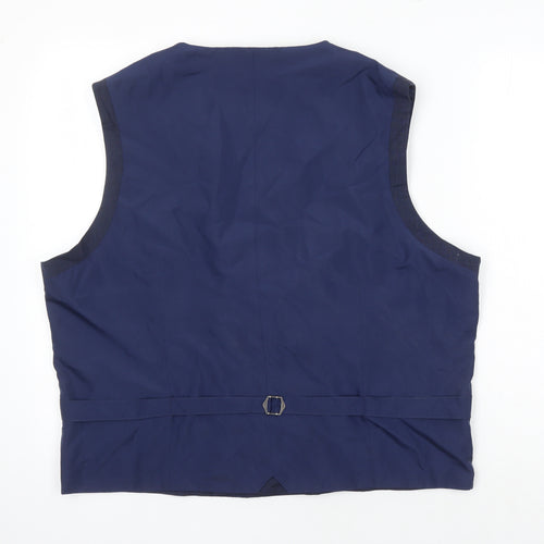 1904 Mens Blue Wool Jacket Suit Waistcoat Size XL Regular