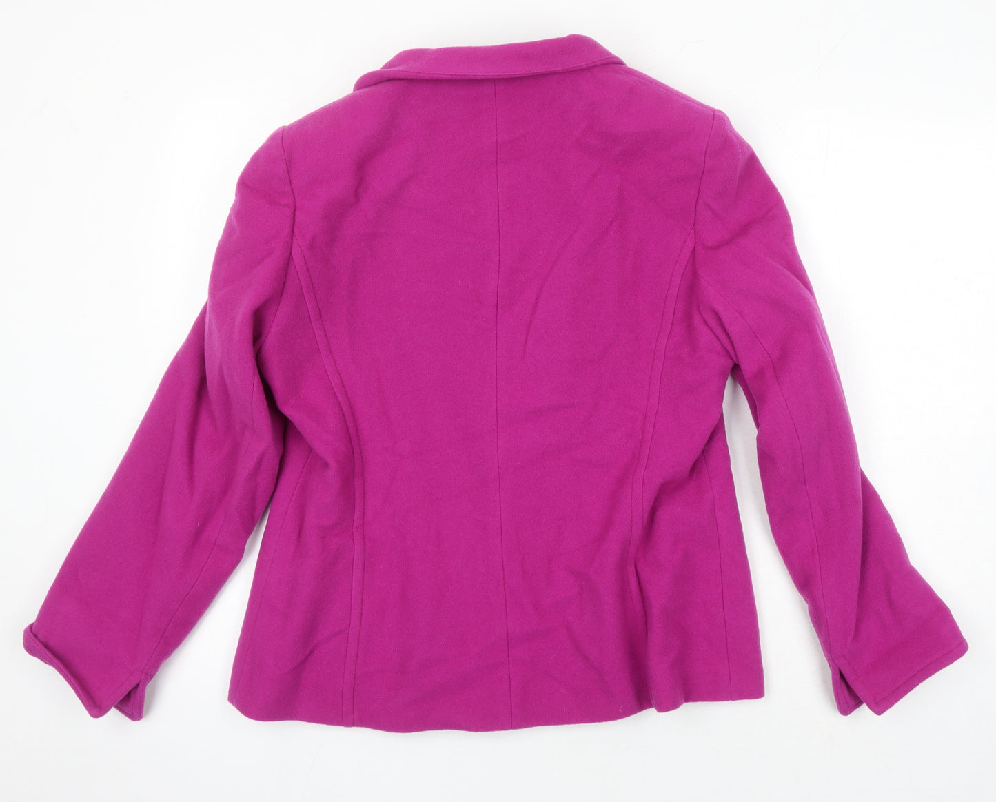 Gray & Osbourn Womens Pink Overcoat Coat Size 16