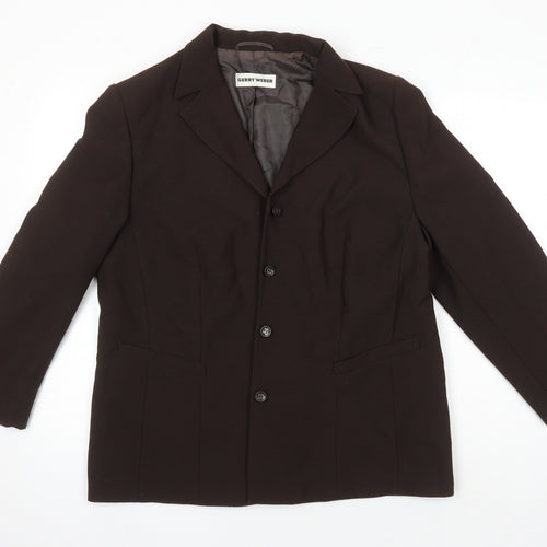 Gerry Weber Womens Brown Jacket Blazer Size 18