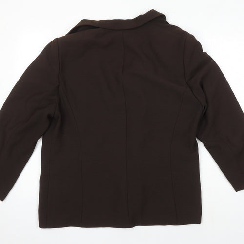 Gerry Weber Womens Brown Jacket Blazer Size 18