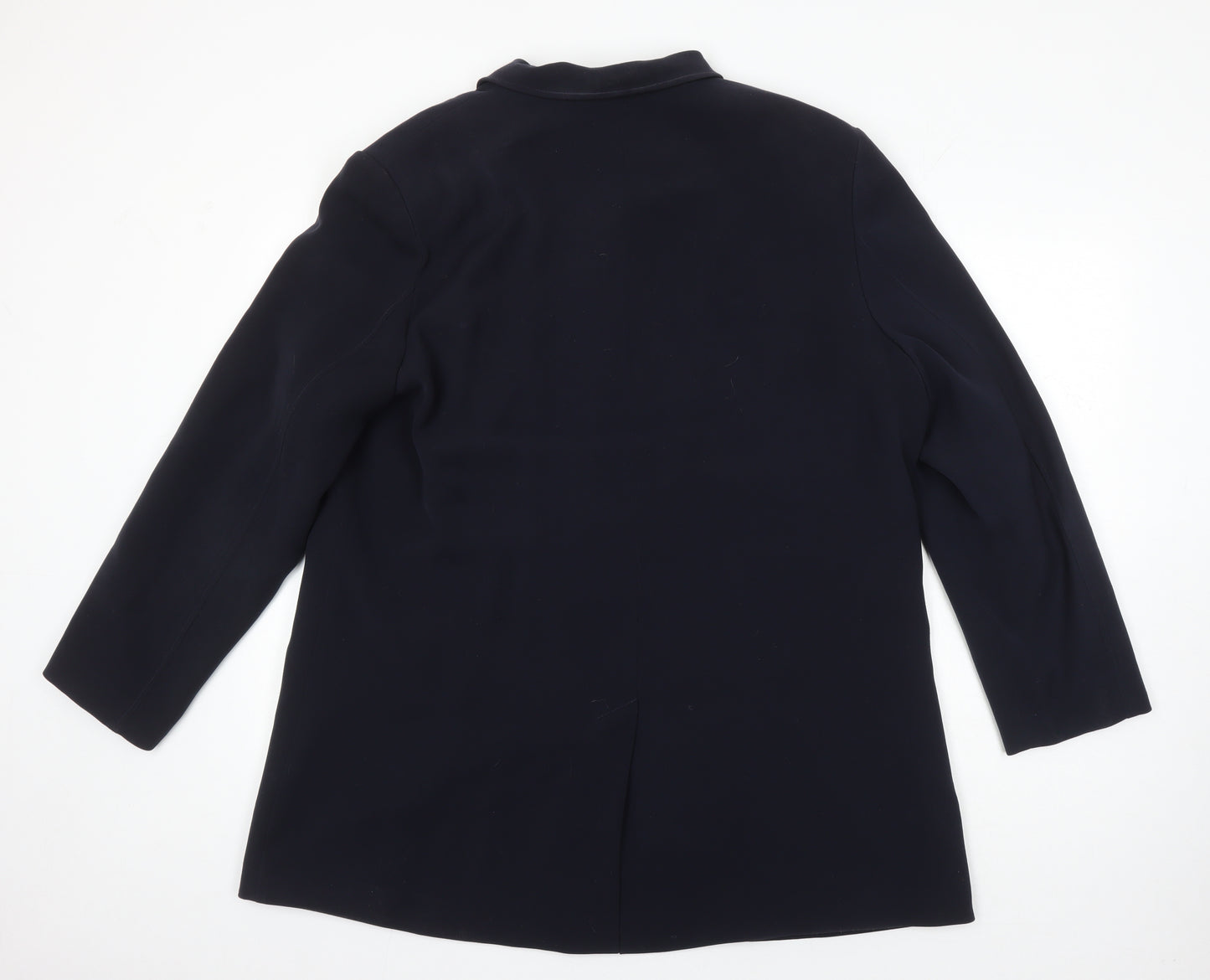 ELVI Womens Blue Jacket Blazer Size 22