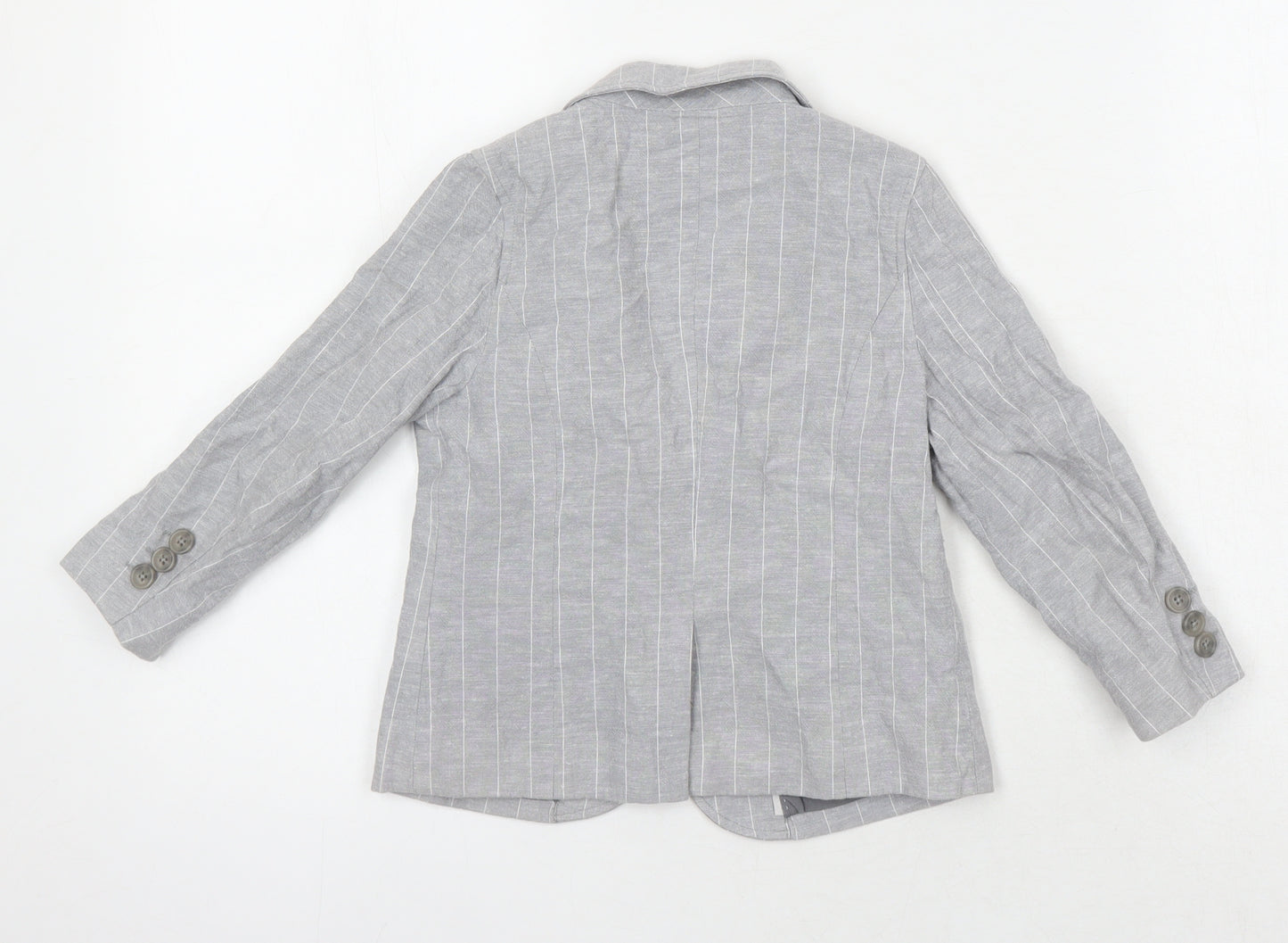 Autograph Boys Grey Pinstripe Jacket Blazer Size 3-4 Years