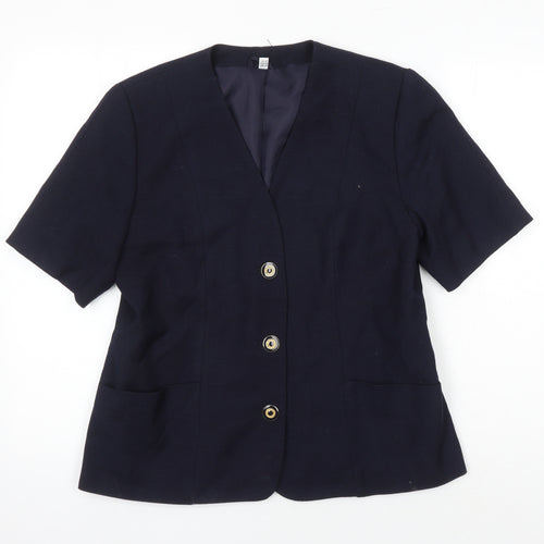 First avenue Womens Blue Jacket Blazer Size 14