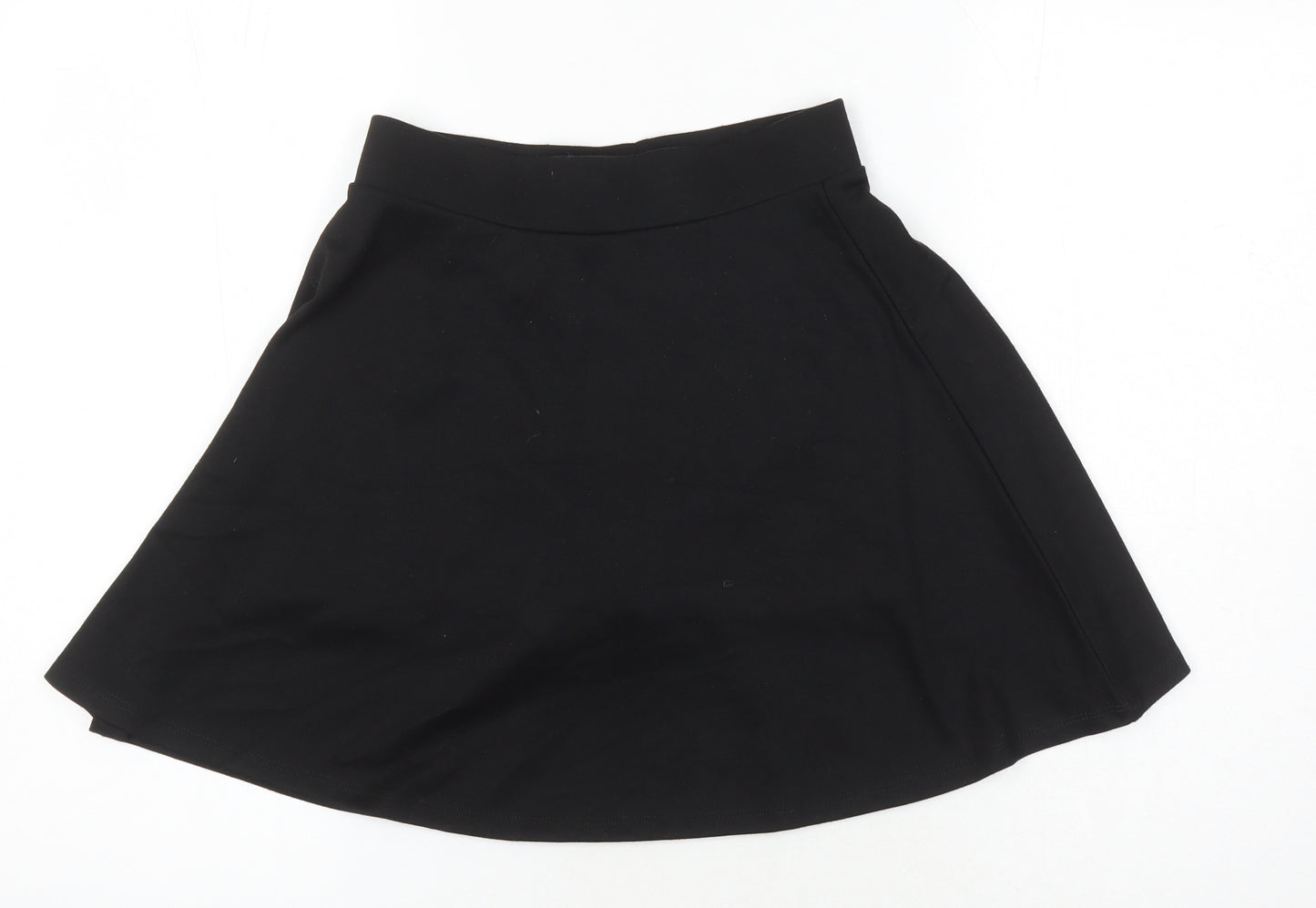 NEXT Girls Black Polyester A-Line Skirt Size 11 Years Regular - Elasticated waist