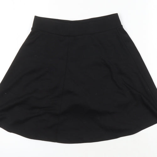 NEXT Girls Black Polyester A-Line Skirt Size 11 Years Regular - Elasticated waist