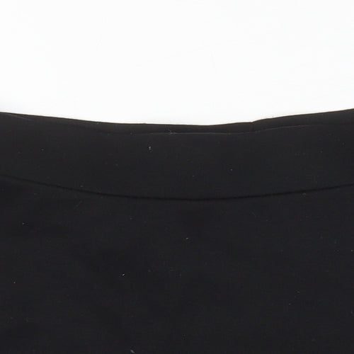 NEXT Girls Black Polyester A-Line Skirt Size 11 Years Regular - Elasticated waist