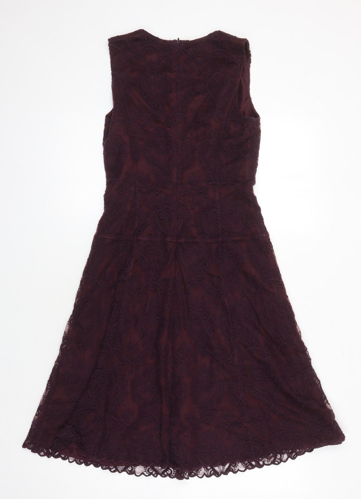 NEXT Womens Purple Chlorofibre A-Line Size 8 Sweetheart