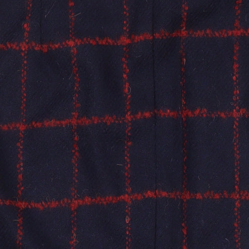 Moon Womens Multicoloured Check Wool Straight & Pencil Skirt Size 12