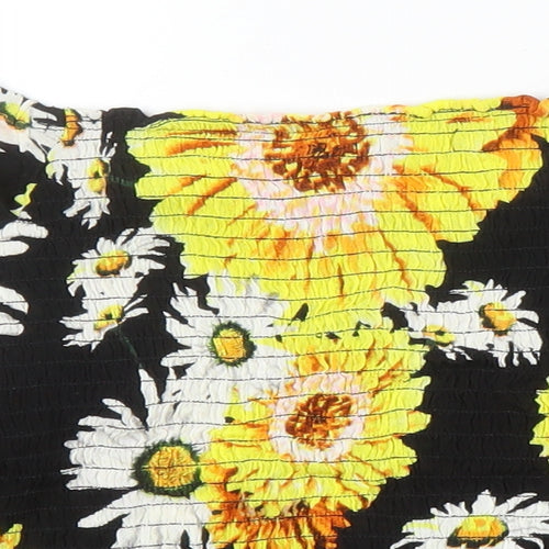 Joe Browns Womens Ivory Floral Viscose Tunic Blouse Size 14 Off the Shoulder