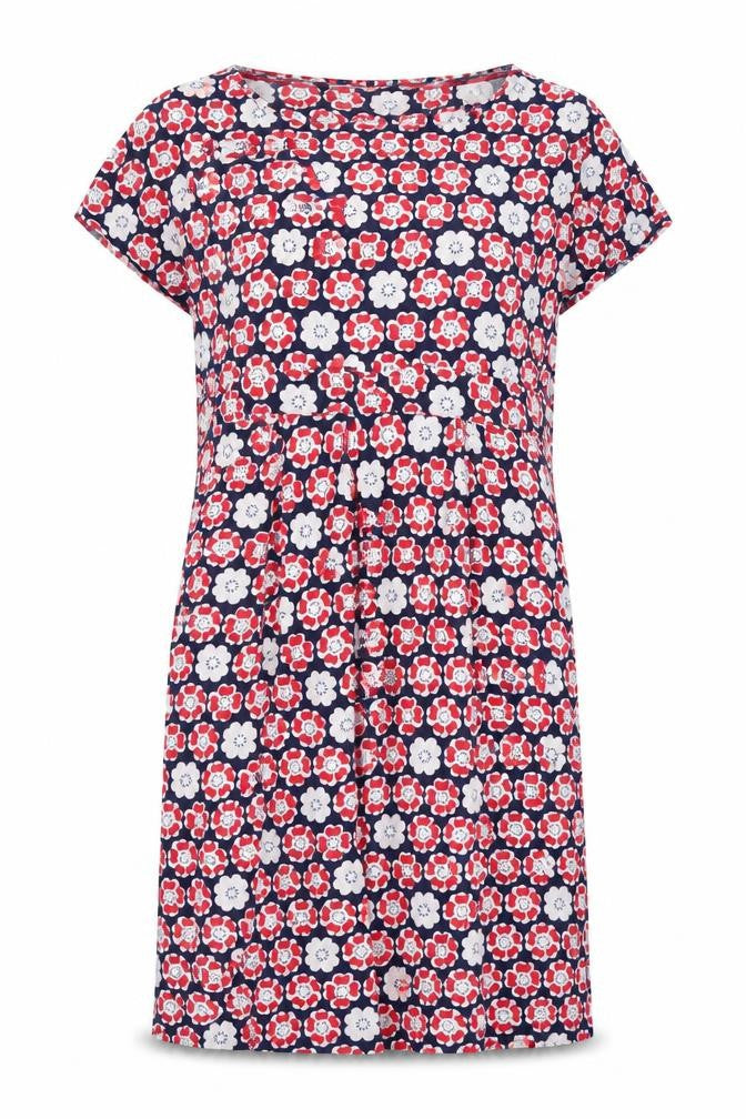 Faithful & True Womens Multicoloured Floral Viscose Shift Size 14 Boat Neck
