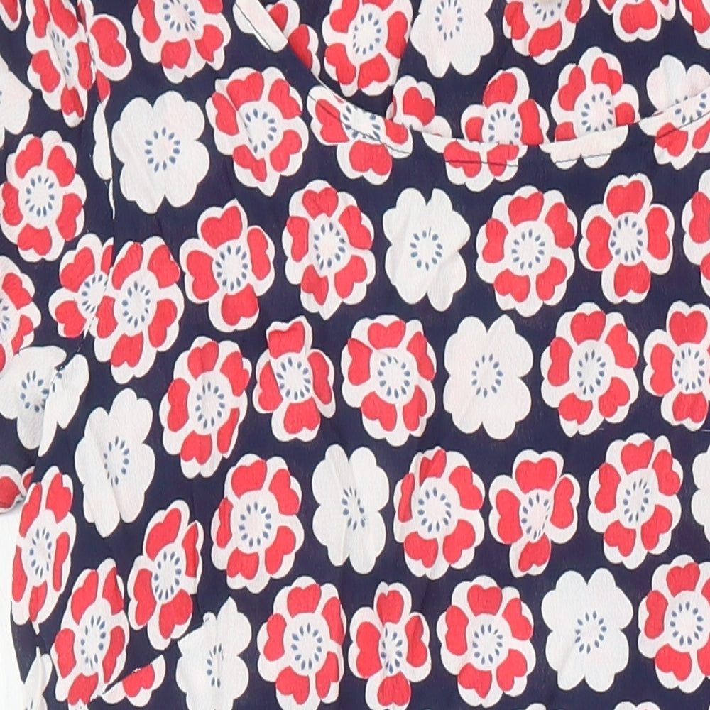 Faithful & True Womens Multicoloured Floral Viscose Shift Size 14 Boat Neck