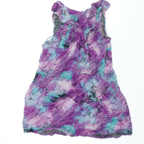 Izabel Womens Multicoloured Geometric Viscose Camisole Blouse Size 2XL Scoop Neck - Pocket
