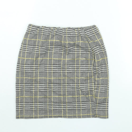 New Look Womens Multicoloured Check Polyester Mini Skirt Size 10