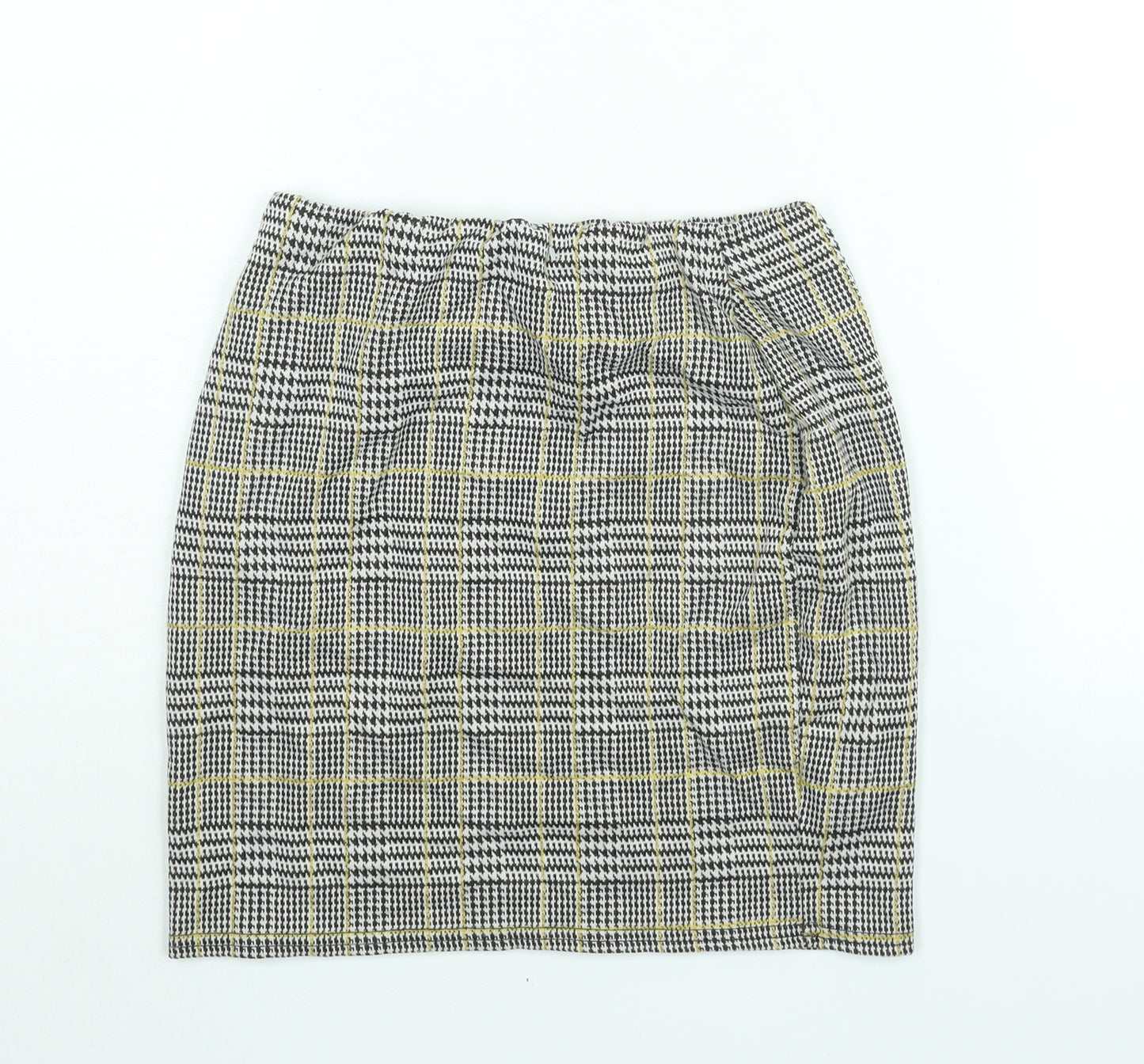 New Look Womens Multicoloured Check Polyester Mini Skirt Size 10