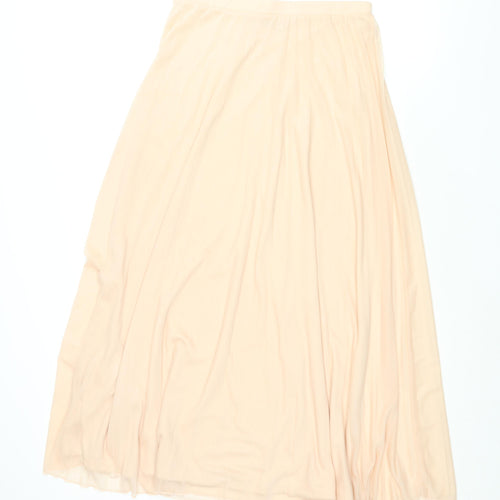 Dorothy Perkins Womens Pink Polyester Pleated Skirt Size 12