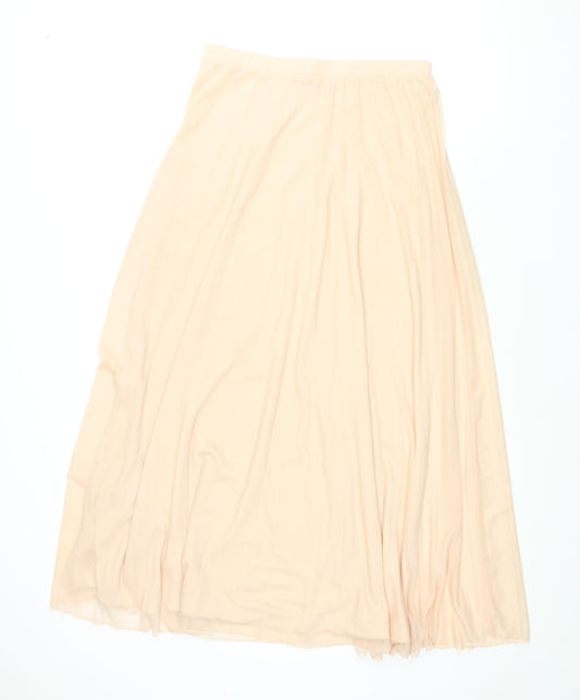 Dorothy Perkins Womens Pink Polyester Pleated Skirt Size 12