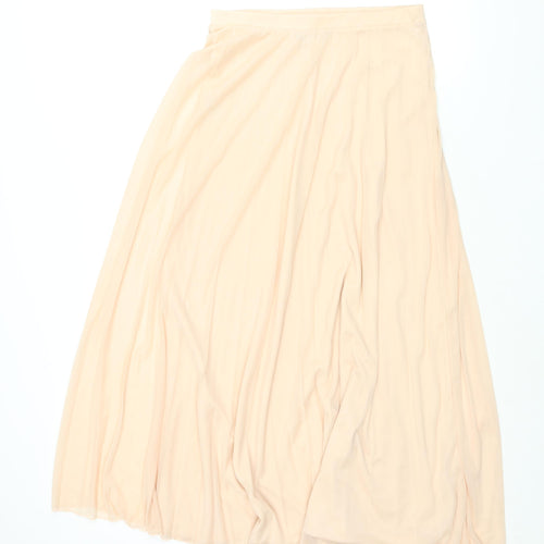 Dorothy Perkins Womens Pink Polyester Pleated Skirt Size 12