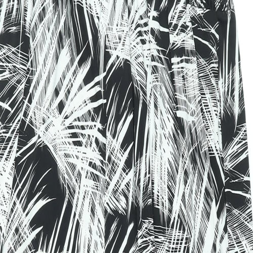 Kaleidoscope Womens Black Geometric Polyester Jumpsuit One-Piece Size 14 L30 in Pullover