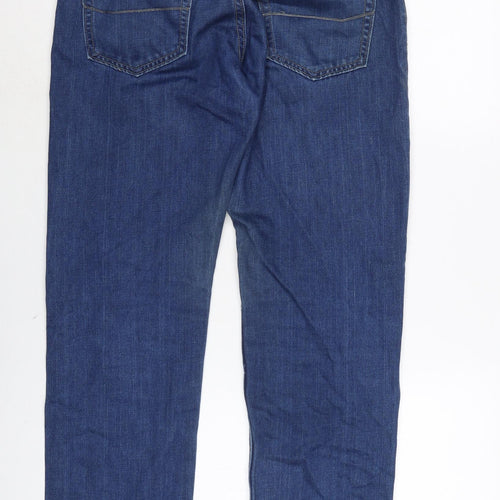 Ralph Lauren Mens Blue Cotton Straight Jeans Size 32 in L30 in Regular Button