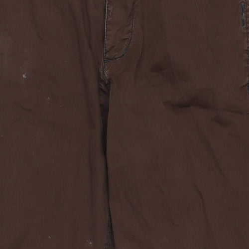 Paul Smith Mens Brown Polyester Trousers Size 32 in L32 in Regular Button