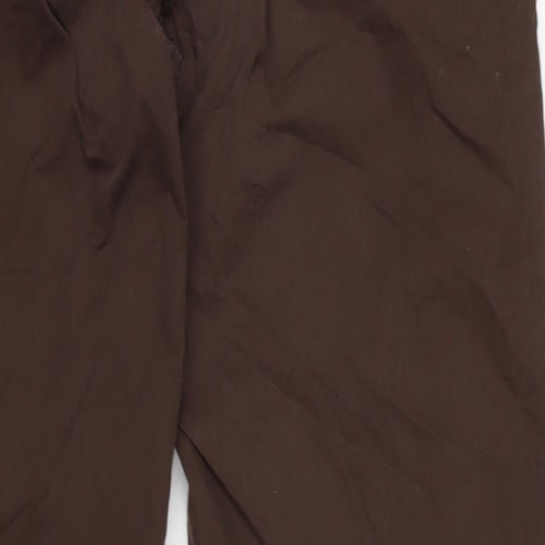 Paul Smith Mens Brown Polyester Trousers Size 32 in L32 in Regular Button