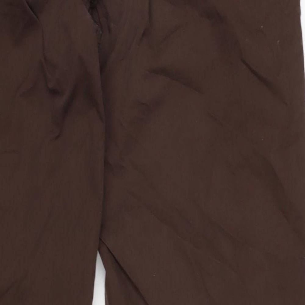 Paul Smith Mens Brown Polyester Trousers Size 32 in L32 in Regular Button