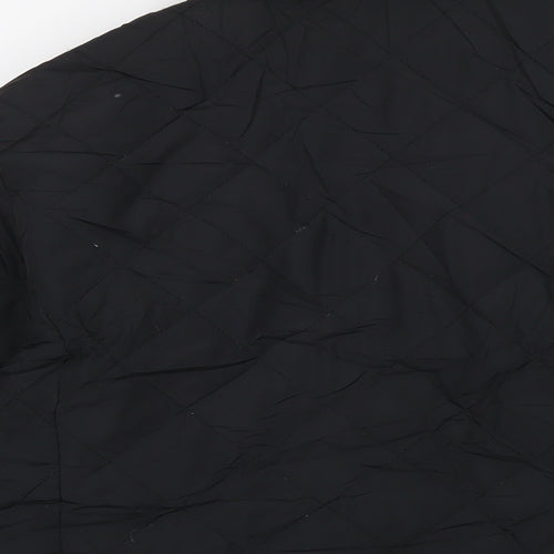 Betty kay Womens Black Quilted Jacket Size 16 Zip