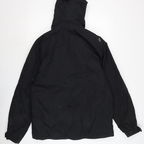 Technicals Mens Black Anorak Coat Size M Zip