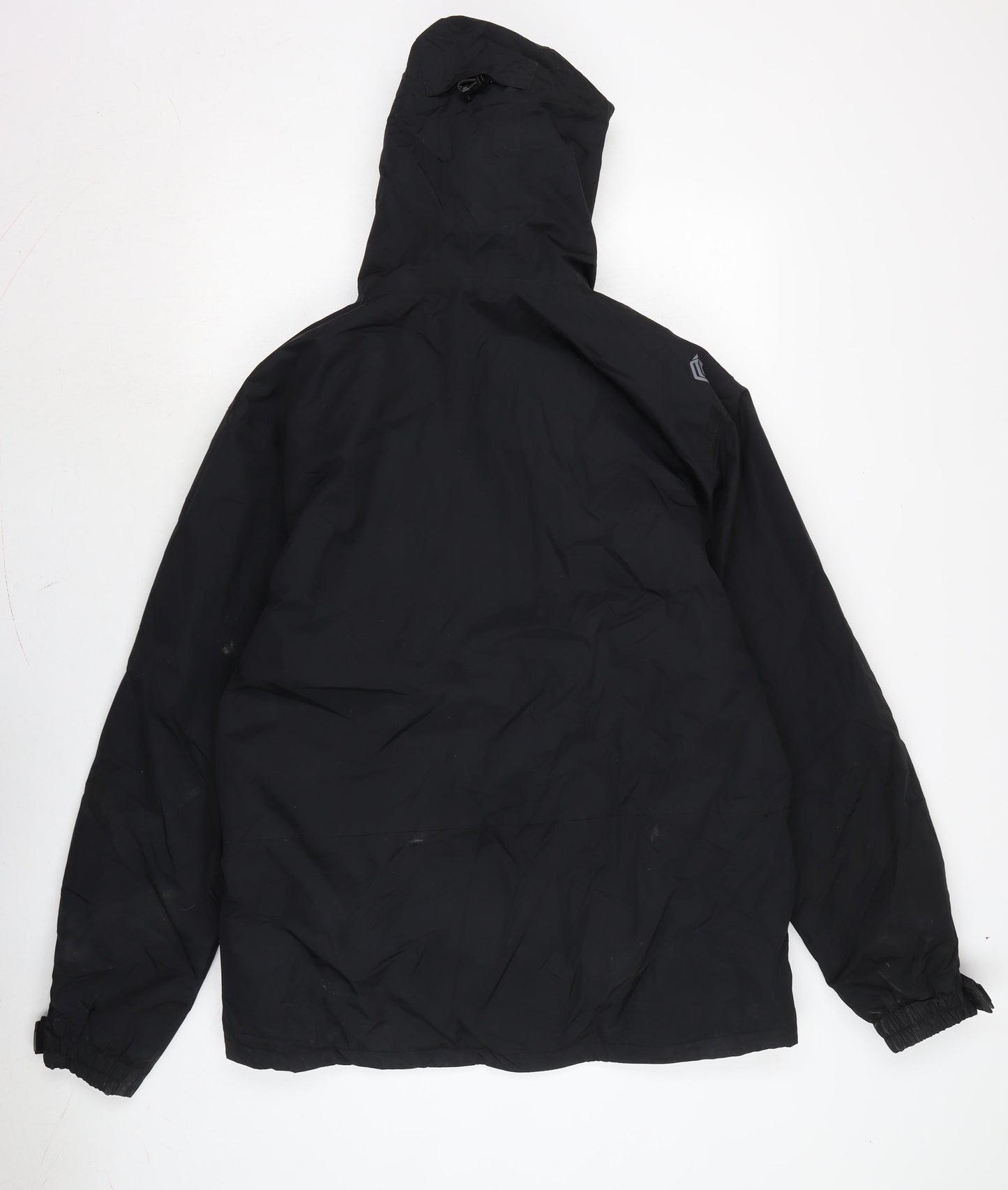 Technicals Mens Black Anorak Coat Size M Zip