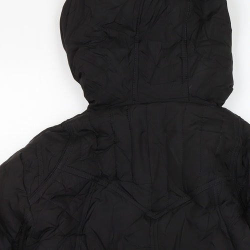 Jenson Womens Black Puffer Jacket Coat Size 12 Zip