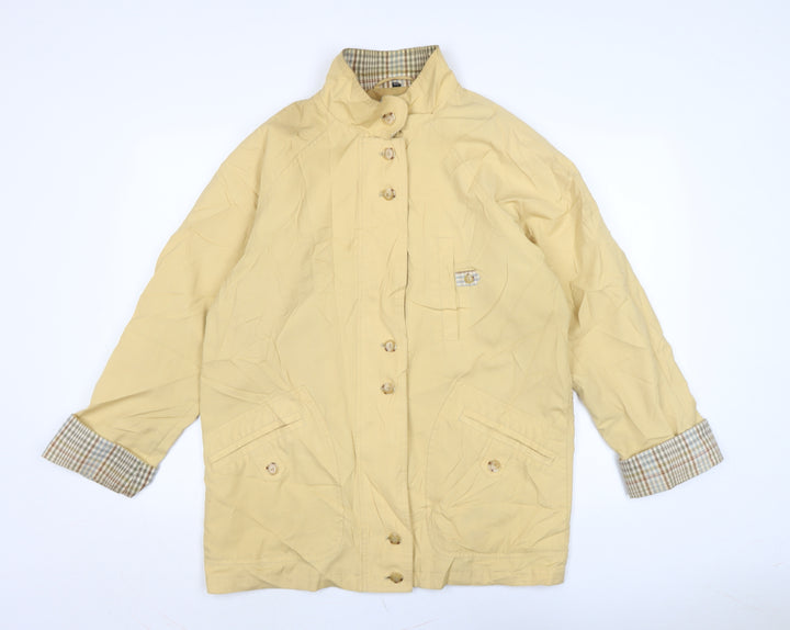 BHS Womens Yellow Anorak Coat Size 12 Zip