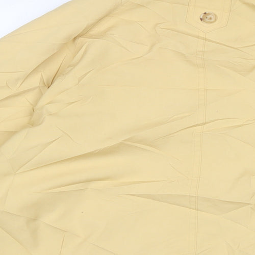BHS Womens Yellow Anorak Coat Size 12 Zip