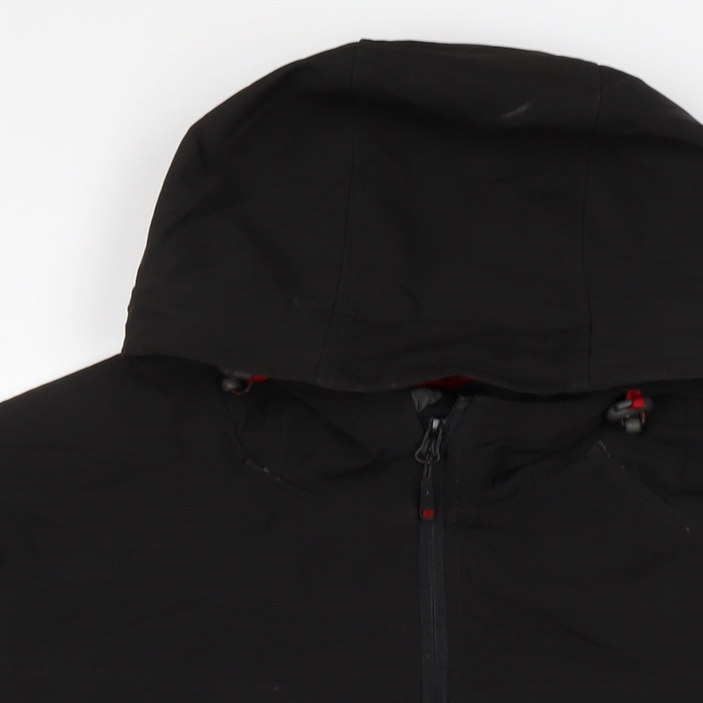 Mountain Warehouse Mens Black Windbreaker Jacket Size L Zip - Softshell.