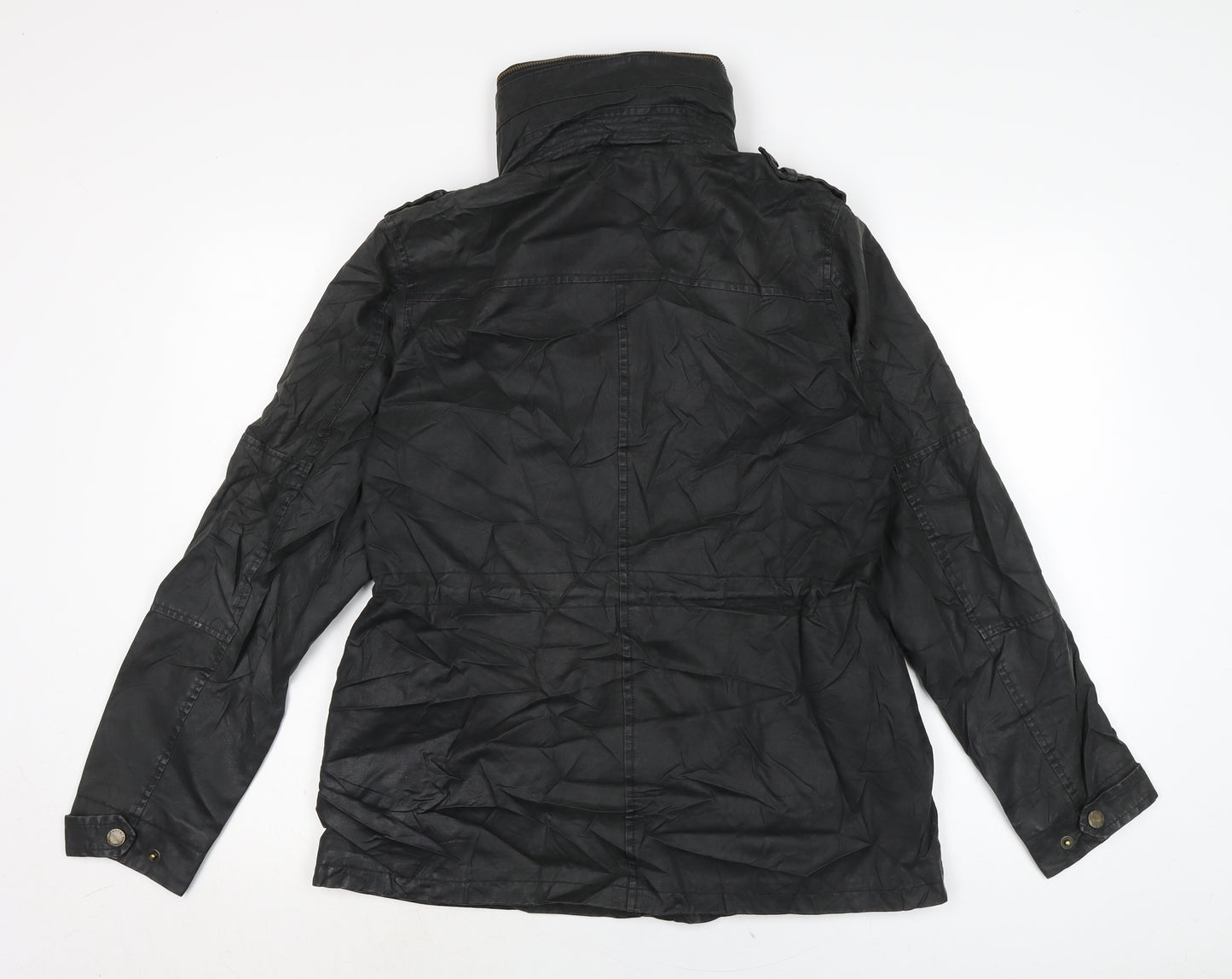 Fat Face Womens Black Anorak Jacket Size 12 Zip