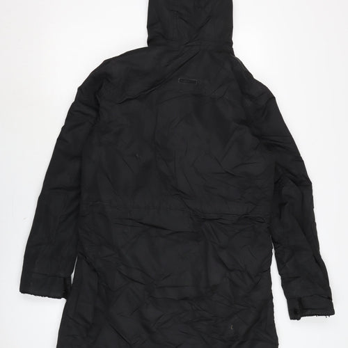 Regatta Womens Black Rain Coat Coat Size 14 Zip