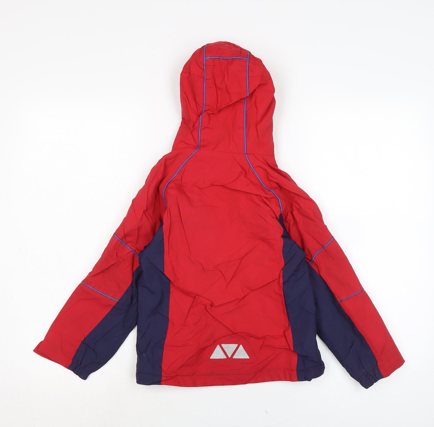 Marks and Spencer Boys Red Rain Coat Coat Size 5-6 Years Zip