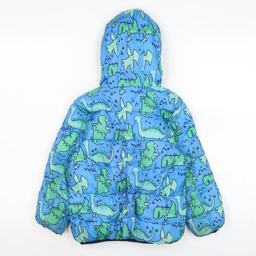 NEXT Boys Blue Anorak Coat Size 5-6 Years Zip