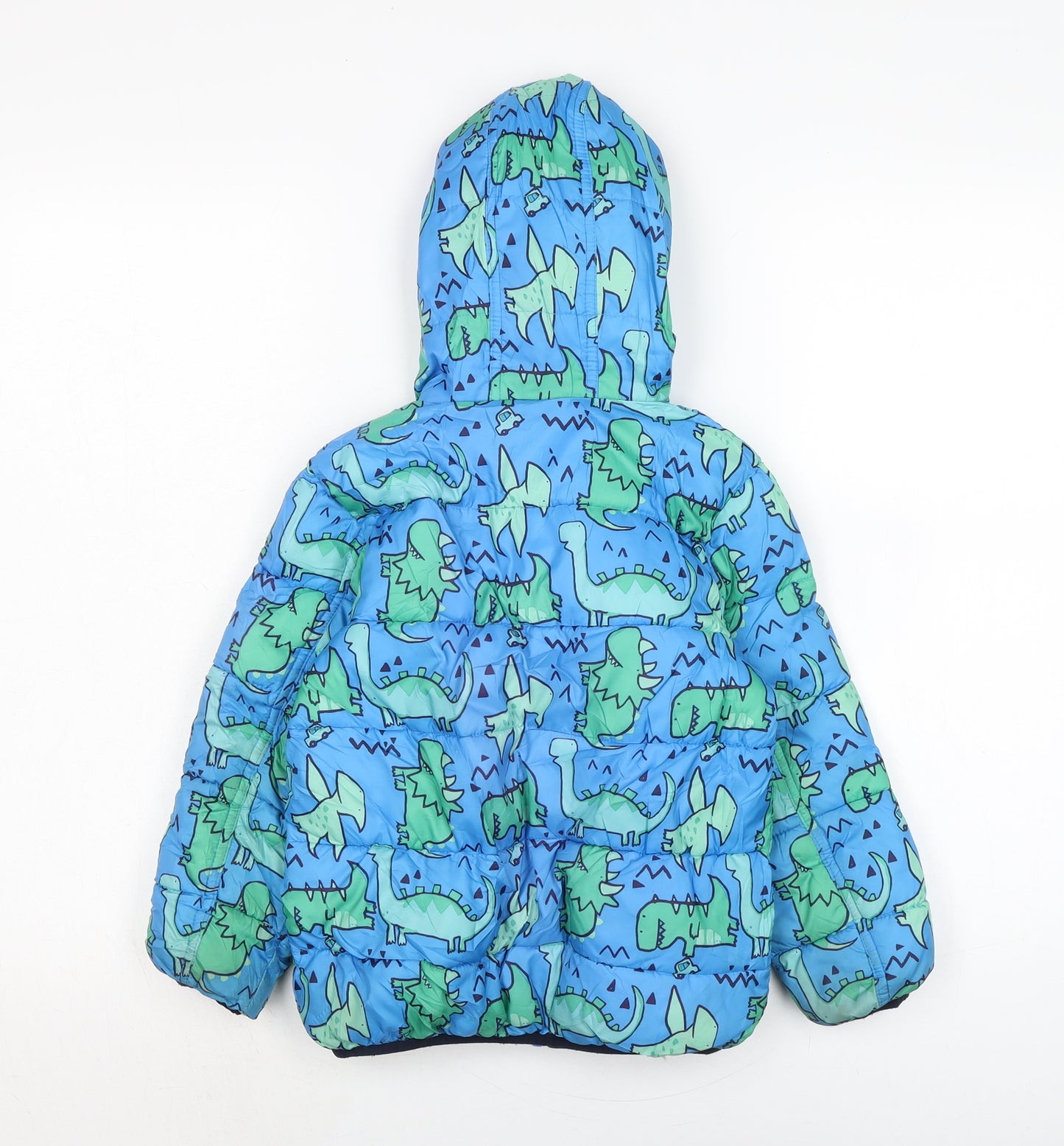 NEXT Boys Blue Anorak Coat Size 5-6 Years Zip