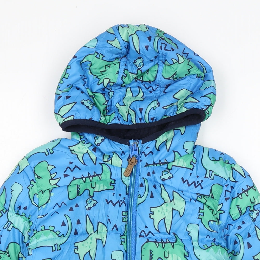 NEXT Boys Blue Anorak Coat Size 5-6 Years Zip