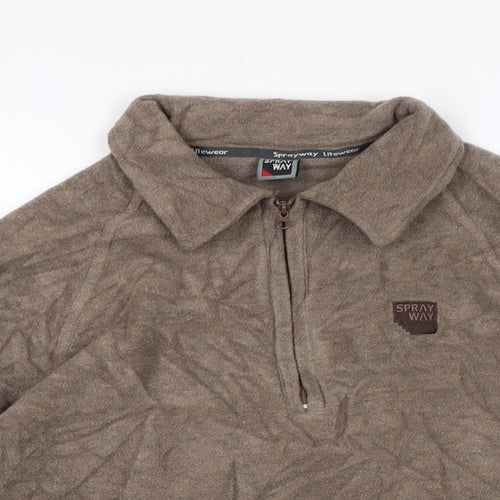 Sprayway Womens Brown Polyester Pullover Sweatshirt Size L