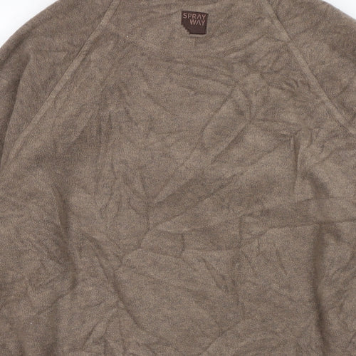 Sprayway Womens Brown Polyester Pullover Sweatshirt Size L