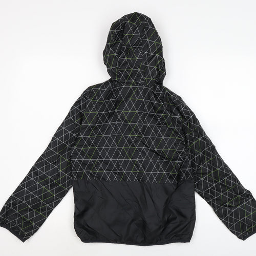 Urban Outwear Boys Black Rain Coat Coat Size 9-10 Years Zip