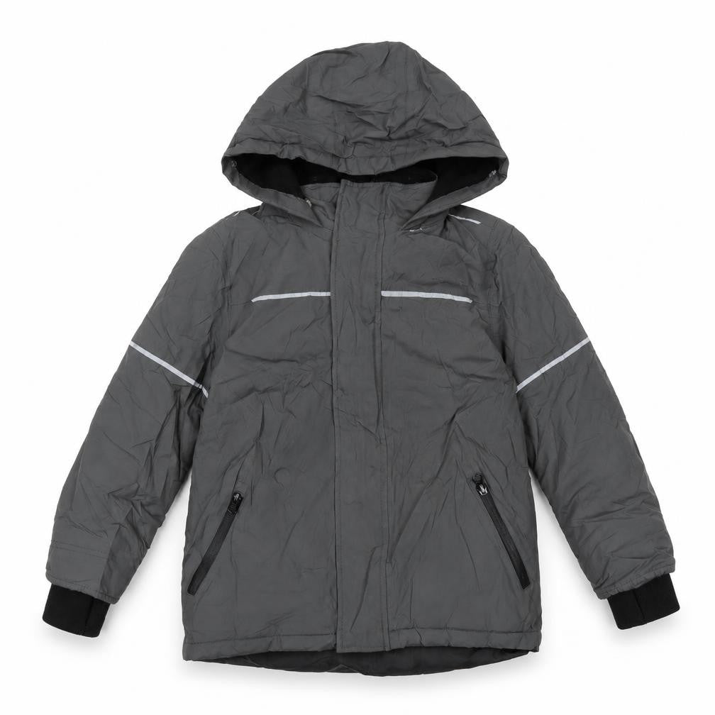 Urban Outwear Boys Grey Anorak Coat Size 7 Years Zip